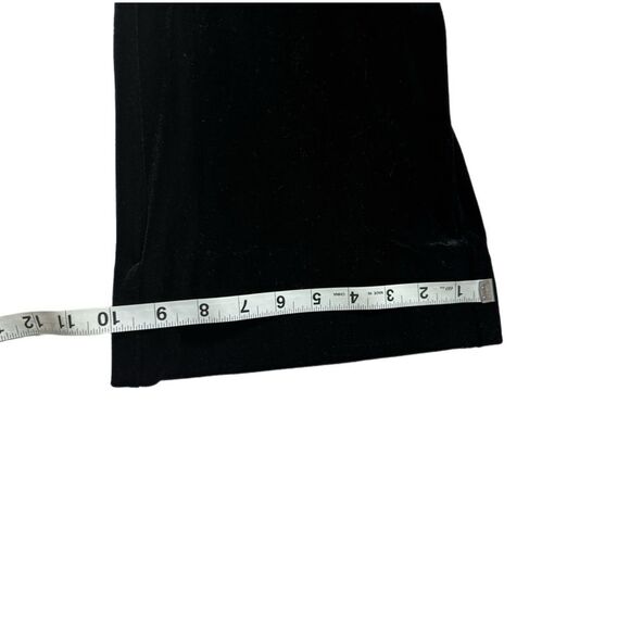 Medium BLACK VELVET BOOTCUT PANTS 30” High Rise Marc VELOUR NEW YORK ANDREW MARC - Picture 9 of 9